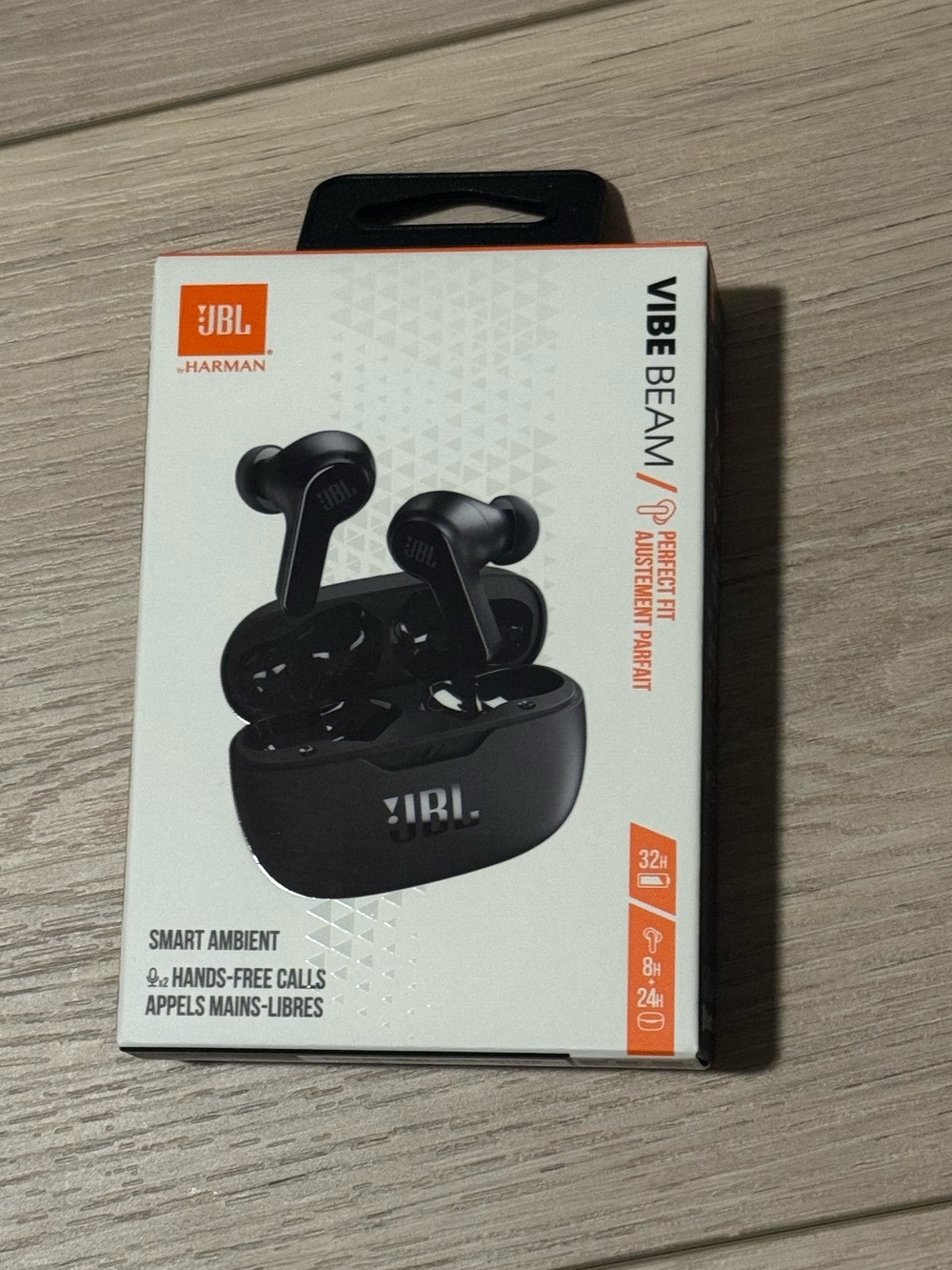 JBL Vibe Beam True Wireless Earbuds - Black Charging Case Included NEW UNOPENED